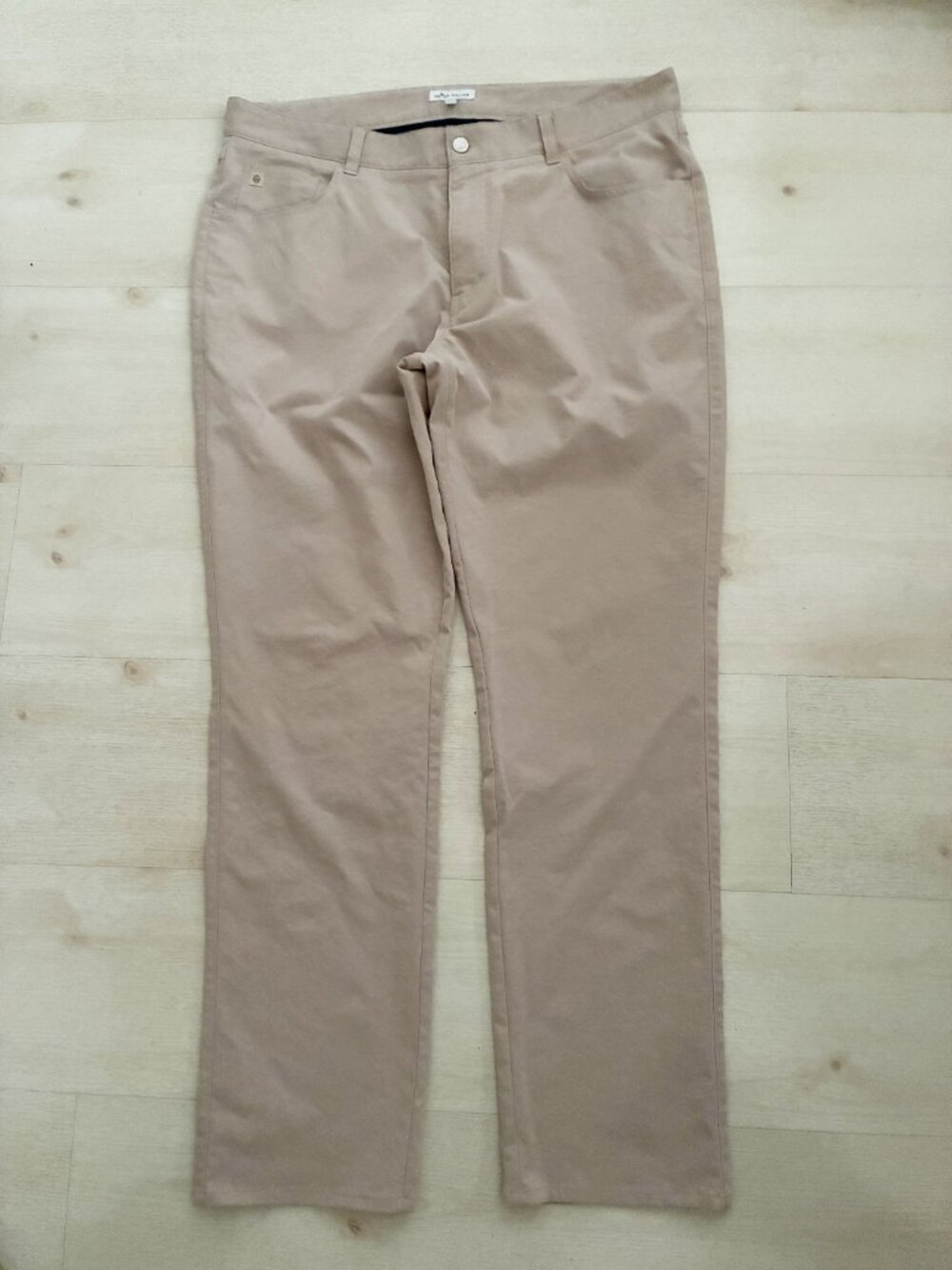 Peter Millar EB66 Performance Five-Pocket Pants Men's Khaki Tan Size 38/32
